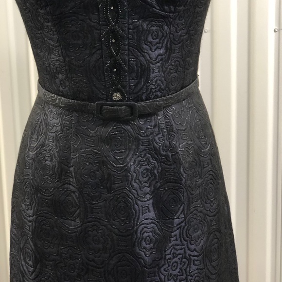 Badgley Mischka Strapless Cocktail Dress. Preowned - Picture 4 of 14